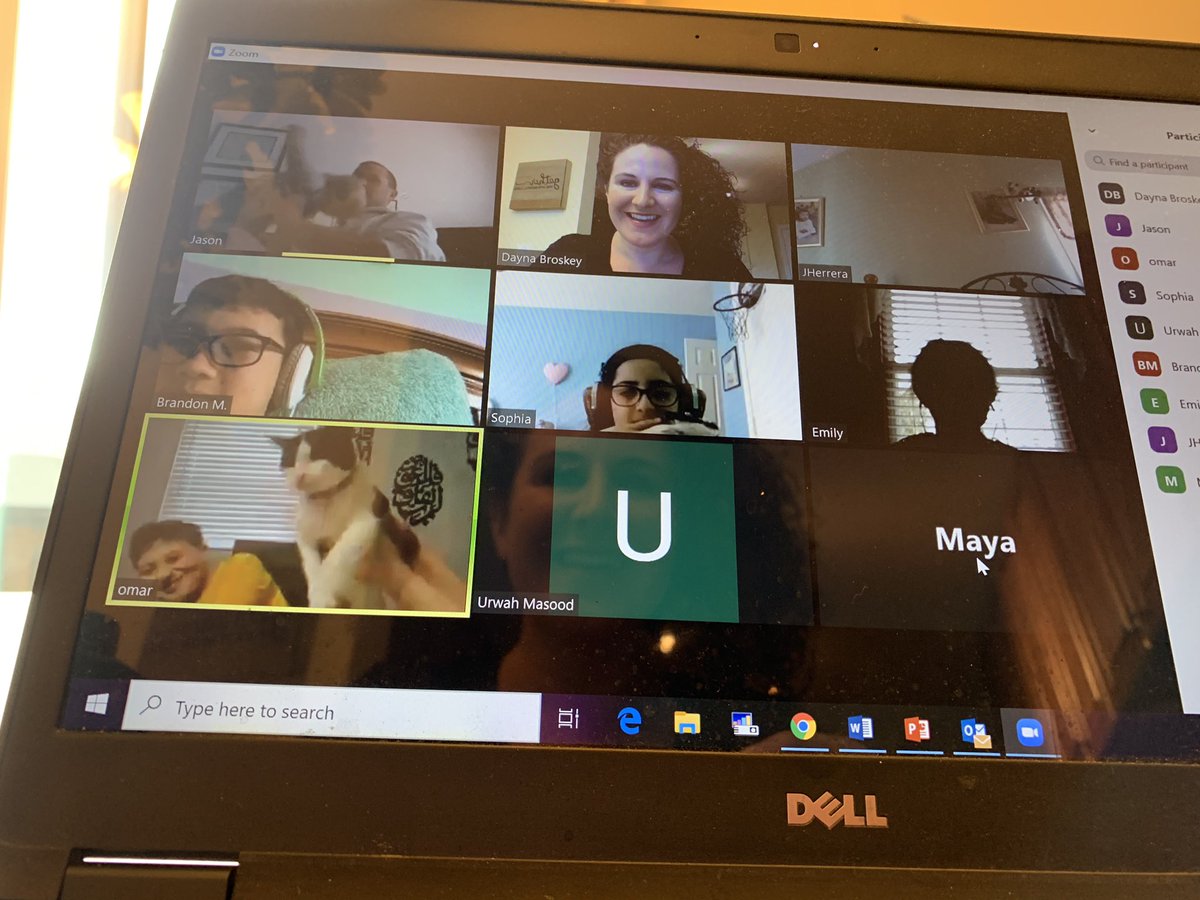 broskey's tweet photo. Zoom call today with some students and my teaching team 👩🏻‍🏫👍🏼 Thursday is Jeopardy! @StublerMayfield https://t.co/kCNKOKOwQO