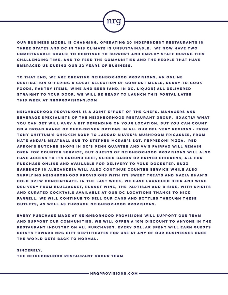 We are making changes to better serve our community ❤️ nrgprovisions.com