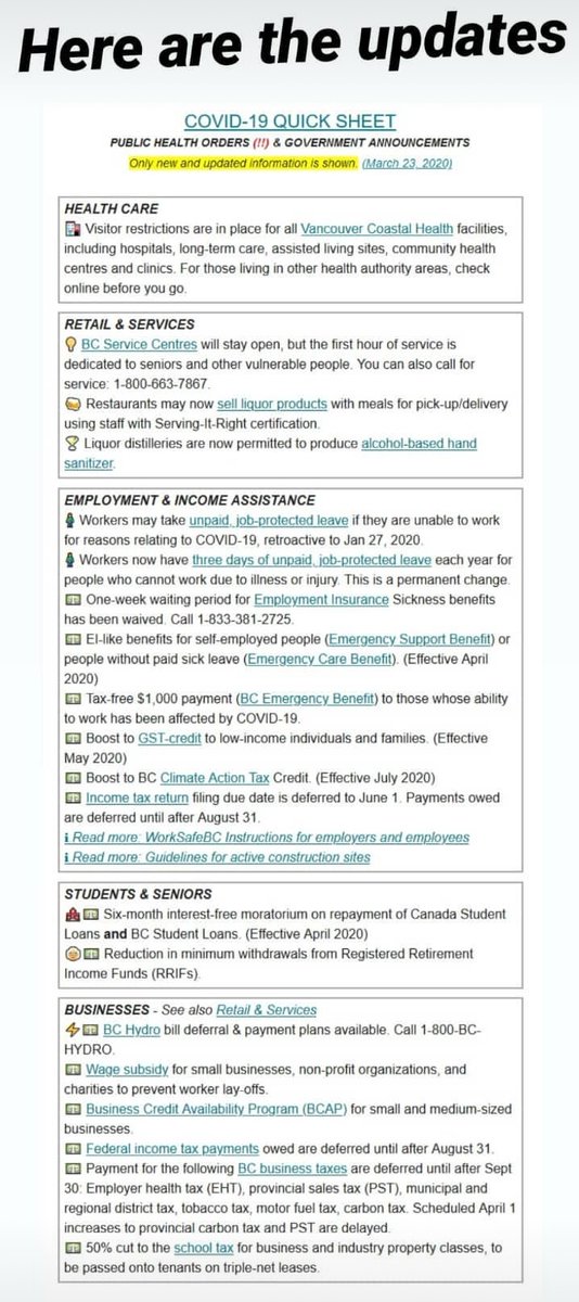 pmagn's tweet photo. Updated #OneStopInfo BC:
 
@BowinnMa Check Sheet 
#covid19 #bcpoli #covidbc 
#yvr #yyj #CheckSheet 👀🙏

https://t.co/yK4XHJlXu3 https://t.co/f5n9B7PgSN