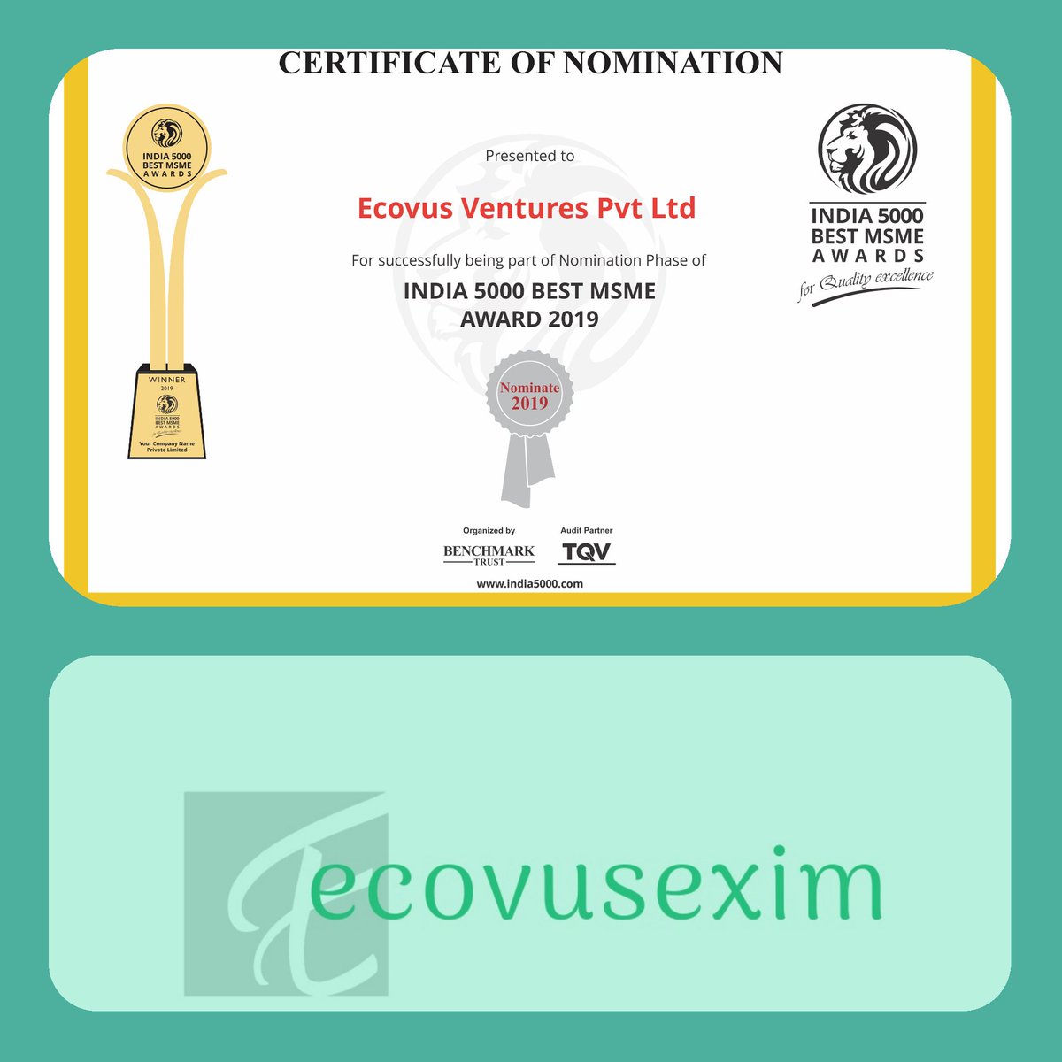 Ecovus Ventures Pvt Ltd (@ecovusl) on Twitter photo 