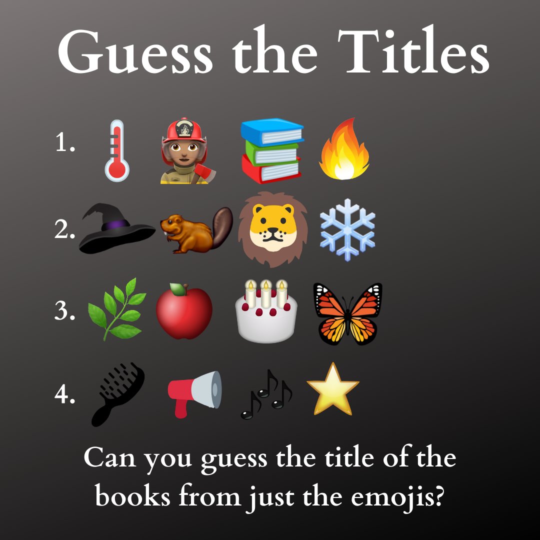 book titles using emojis
