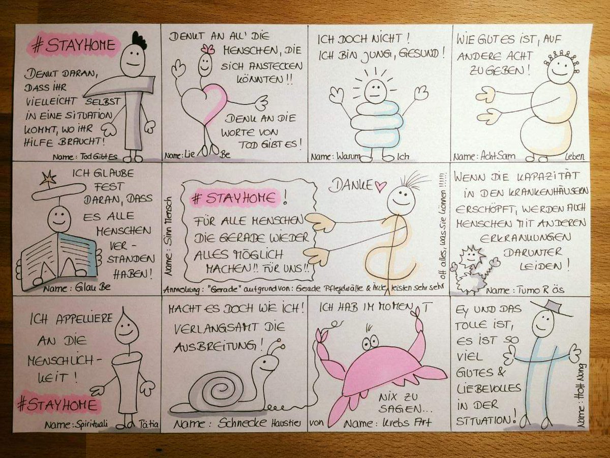 Die ' Alles was zum Leben gehört'  Bande von Achtsamcare zum Thema #StayAtHome  rund um die #CoronaPandemie . 

facebook.com/44034646982746…