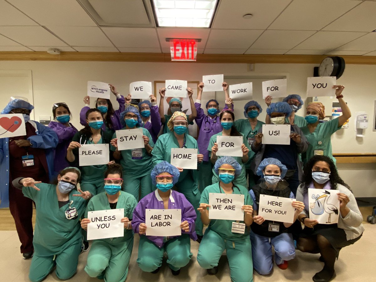 Renablech's tweet image. We come to work for you.  Please stay home for us.  Unless you are in labor, then we are here for you 🤰🤱👶

#NYU8W #nyulaboranddelivery #birthhappens #covid19 #coronavirus #nyustrong #NYUOBGYN #mifamilia #protectus

Help us protect ourselves, our moms and our babies!
*Retweet*