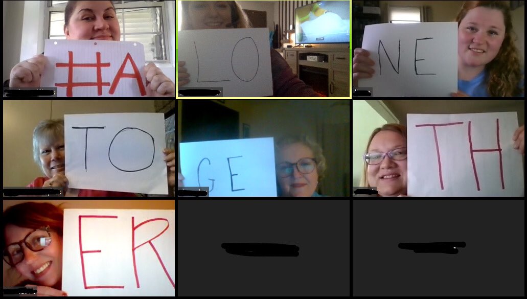 K12Knox's tweet photo. What are you doing to practice social distancing? Make sure to check on your friends! #AloneTogether #K12 #Zoom #zoommeeting @K12Learn https://t.co/h8g4xFaB9b
