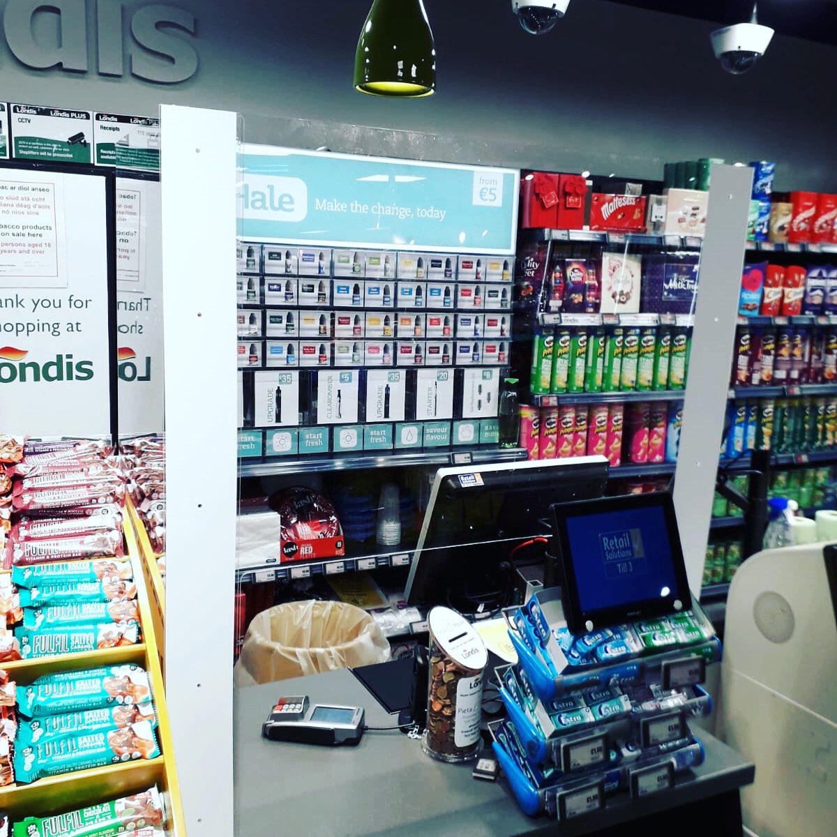 Londis DCU Glasnevin will remain open to provide essential service to staff, student residents, and community local to <a href="/DCU/">Dublin City University</a> We are open Monday to Saturday 9-5. Also <a href="/WeGetRetail/">Johnston Shopfitters</a> have fitted shields for the kiosk today, to help with physical separation #staysafe #SocialDistance
