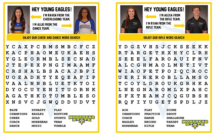 MSUEagles's tweet image. Kids from all across Rowan County are enjoying these at-home activities.

We invite everyone to join in with your kids too for some fun &amp;amp; enriching activities or try them out yourself.

@MSUEagles Athletics is here for our community in all times of need.