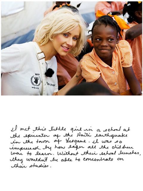 Christina Aguilera has helped raise $37 million to feed struggling women and children. In 2010 she spent time in Guatemala. “She's very sensitive, and she really listens," says WFP rep Bettina Luescher, who was on both trips.