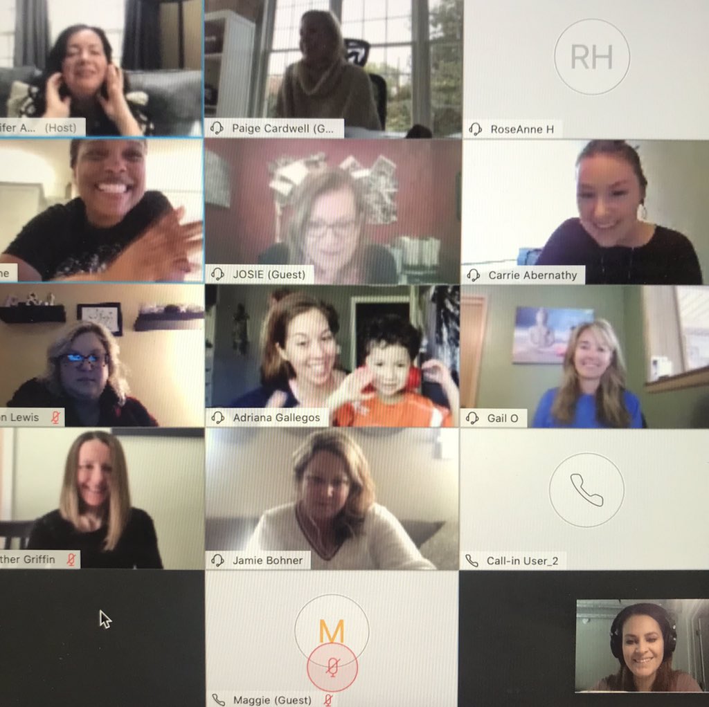 Today my event friends and I did a virtual #LadiesWhoLunch! Why? Because we’re all in this thing together, support matters, and #MeetingsMeanCommunity. #eventprofs