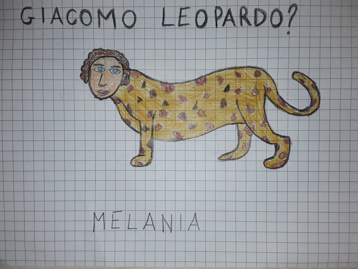 #RodariSocial Giacomo Leopardo È noto in tutto il mondo, del poeta a tutto tondo. Era immenso e acculturato, in tutti i librino nominato. Un giorno è accaduto che una vocale lo ha tradito in un attimo è cambiato leopardo è diventato  Melania <a href="/ProfGrammaticus/">ProfGrammaticus</a>