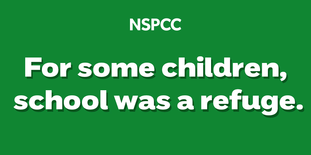 Home isn’t always a safe place. Schools closing could put some children at greater risk of abuse and neglect. If you’re worried about a young person, we are here. 

NSPCC Helpline: 0808 800 5000 (8am-10pm Mon-Fri/9am-6pm weekends) or email help@nspcc.org.uk anytime. 

Please RT.