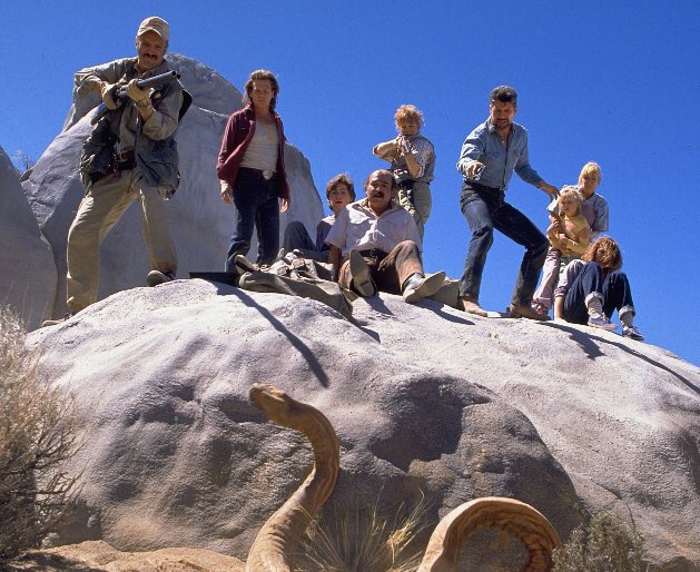 During #StayAtHome, we have allowed our kids to pick our nightly <a href="/netflix/">Netflix</a> flick.
...We have watched 6 @TremorsMovies in a row. Burt Gummer is their new hero and I got “cool mom” points when I told them I’ve interviewed @MichaelGrossBiz.