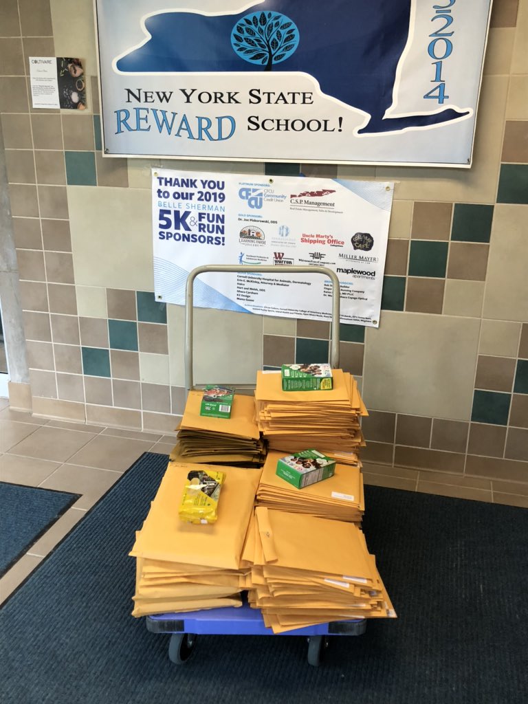 DBreiman's tweet photo. Grateful for the work of our clerical team preparing packets for @BelleShermanES students, grateful for teachers/staff creating engaging/fun activities for our treasured students, and appreciative of our bus drivers who will deliver materials - great teamwork @IthacaNYSchools https://t.co/3hPvwOPzy9