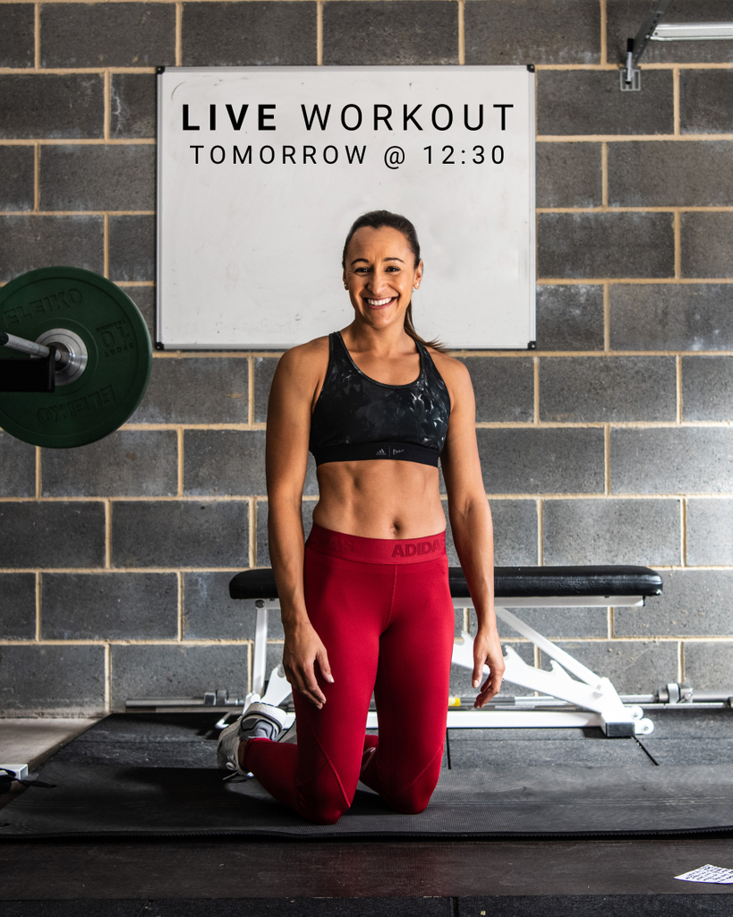 J_Ennis's tweet photo. REMINDER - I'll be doing a 20-MIN LIVE WORKOUT from my garage tomorrow at 12:30 (fingers crossed the wifi works 🤞🏼🤣) It'll be over on my Instagram. Set your reminders and join me tomorrow! No fancy kit needed. SEE YOU THEN! Here's my instagram - https://t.co/aSvQFVVmCh https://t.co/idQoN7Pcz9