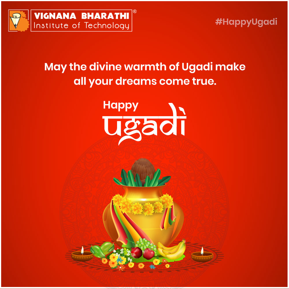 VBITHYD's tweet photo. May you excel in whatever you do in life. Happy Ugadi!
Visit on : https://t.co/mJ76l4x0gE
#HappyUgadi #SafeUgadi #StaySafe #StayatHome #VBIT #VignanaBharathiInstituteofTechnology #BestEngineeringCollegeinHyderabad #TopEngineeringCollegeinHyderabad #EngineeringCollegeTelangana https://t.co/hd8N9SupgY