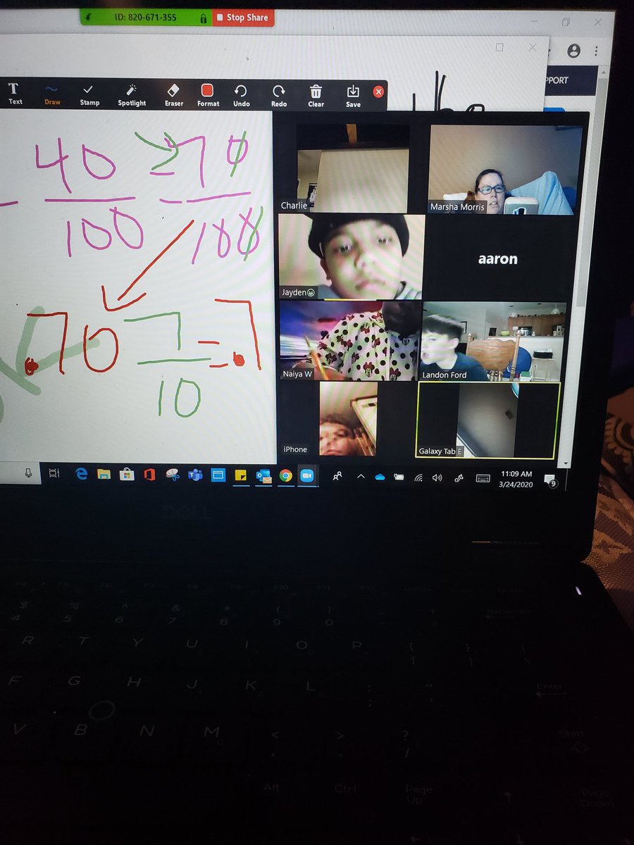 MrsMorris_AES's tweet photo. Day 2 of our digital learning through Zoom. Adding and subtracting fractions with unlike denominators to the power of ten. It was Awesome!! #thenewnormwithmrsmorris
@Team_AcworthES @acworthmedia @JonesMath47 @MRSWALCOTT1 https://t.co/PfJ6OEyy4A