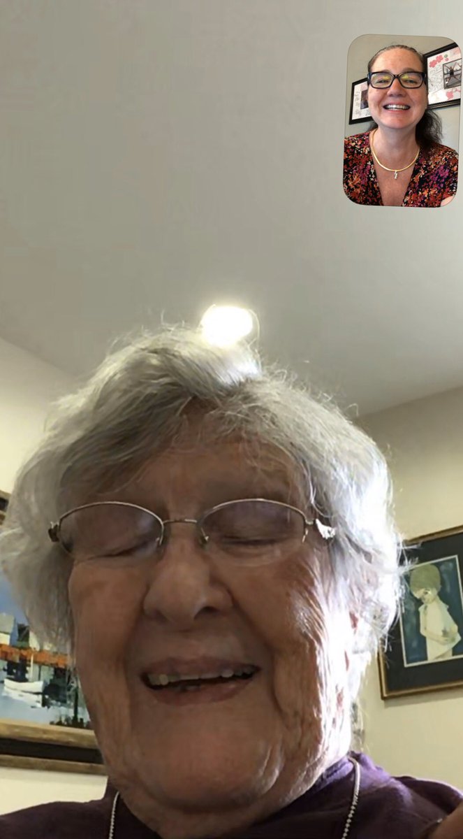 3daytisho's tweet photo. Thank you @ericksonliving for bringing technology to my grandma’s room and facilitating a FaceTime session! With all this chaos it’s both comforting and uplifting to see her face and share a smile (even if she did close her eyes 😁). https://t.co/qSuvPihyNL