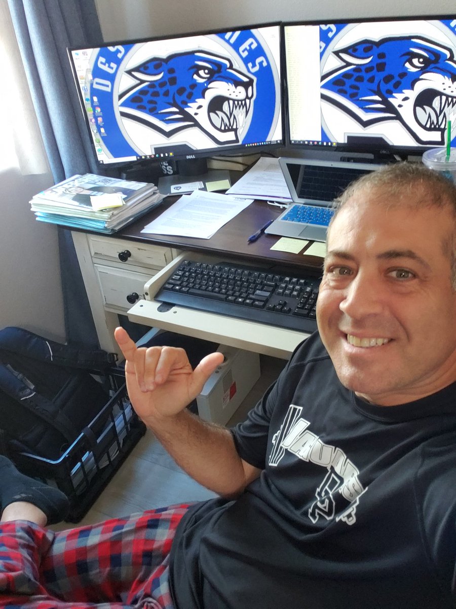 isaac_stein's tweet photo. Hey @JaguarsofDP you officially got me to participate in Pajama Day! This is a first in my career! Kudos to StuCo in developing #DPSpiritWeek We miss you and can't wait to see you all soon. #DPPride #DPSeniors #DPYouKnow https://t.co/sEF4ZslguR