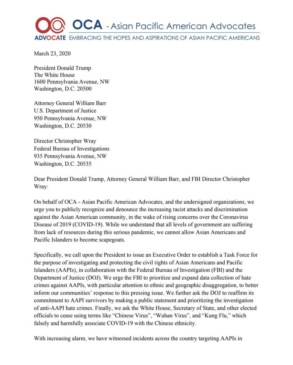 Screenshot of page 1 of the letter. The full text is available at the link in the original tweet.