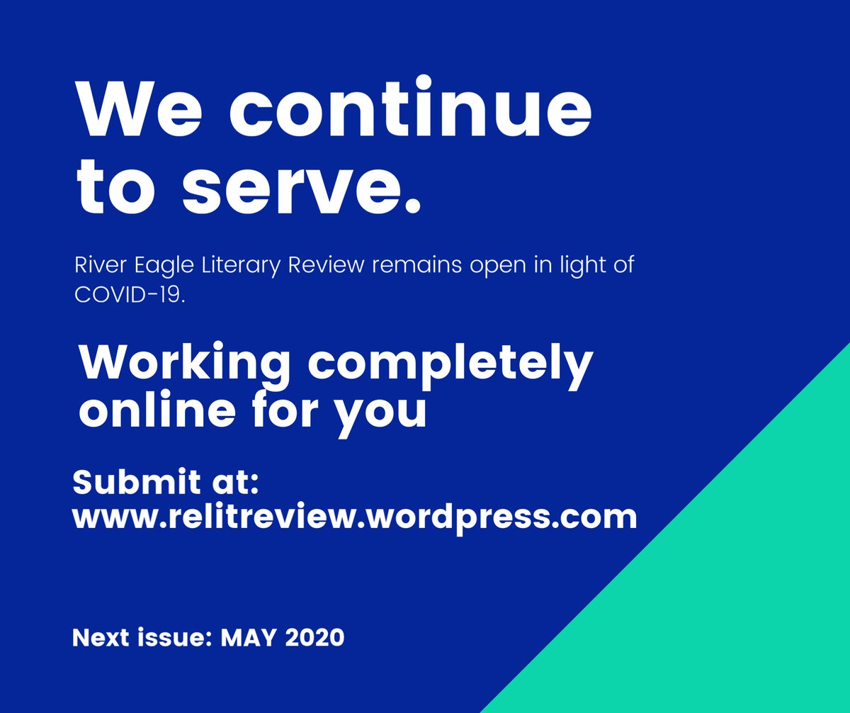 RELitReview's tweet photo. I know #QuarantineLife is going to make you crazy... USE IT! Turn the world into a story and submit it. We work completely online and continue to read submissions. #writingcommunity #COVID19 #literaryjournal
https://t.co/h87C3Z1XJ6 https://t.co/ZQ3pmLvbs3