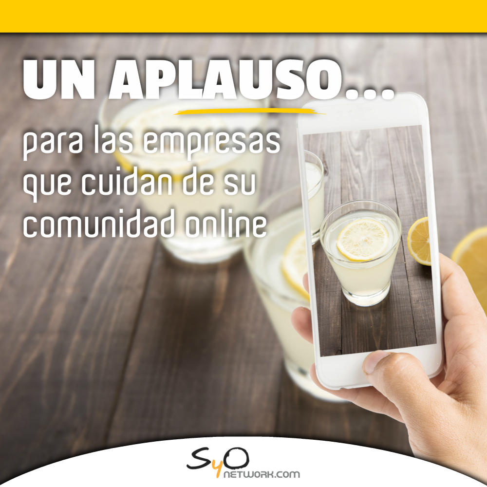 syonetwork's tweet photo. UN APLAUSO PARA LAS EMPRESAS QUE... no se desconectan de su comunidad online y siguen ofreciendo contenido de valor para su público en #RedesSociales, ¡incluso MÁS Y MEJOR! 😎En https://t.co/uoucnkFlk2 estamos orgullosos de trabajar con #empresas que cuidan de su comunidad. https://t.co/mGS4Q5yTca