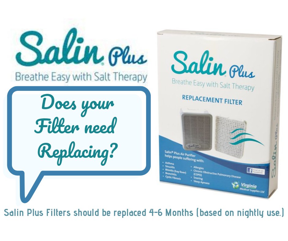 SalinPlus's tweet image. For Salin Plus Salt Therapy to work at it's best and help you Breathe Easy. The Filter should be replaced at least every 6 months buy yours today -bit.ly/saltFilter #Asthma #Sinusitis #Bronchitis #COPD