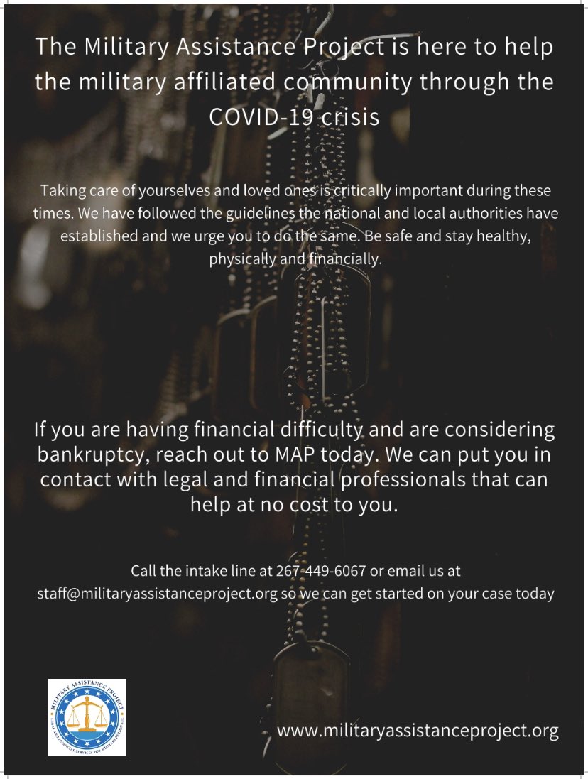 MapPhiladelphia's tweet image. Our commitment to the military affiliated community remains strong. Visit militaryassistanceproject.org today to seek help, volunteer or donate.