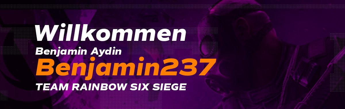 InfernalVoid_IV's tweet photo. We are very happy to announce a new player for the Rainbow Six Siege PC Team!
Welcome to the family @Benjamin237_R6 "Benjamin237" Aydin !!

He will play for @headriskr6s. Unfortunately he will leave because of time issues. 😢 
We wish you the best!!
#IVWIN https://t.co/VQKGJVyf7Z