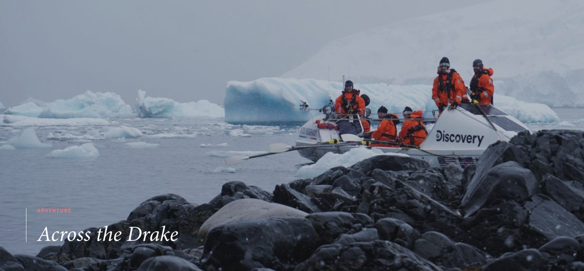 Oceano_mag's tweet photo. "Our crew of 6, hailing from 4 nations and 3 continents, had to row continuously, 24 hours a day in a perpetual 90-minute rotation for 12 days straight." – Captain Fiann Paul shares his experience of crossing the Drake Passage during #TheImpossibleRow https://t.co/IaVVIdvkyA https://t.co/8y90zAviGZ