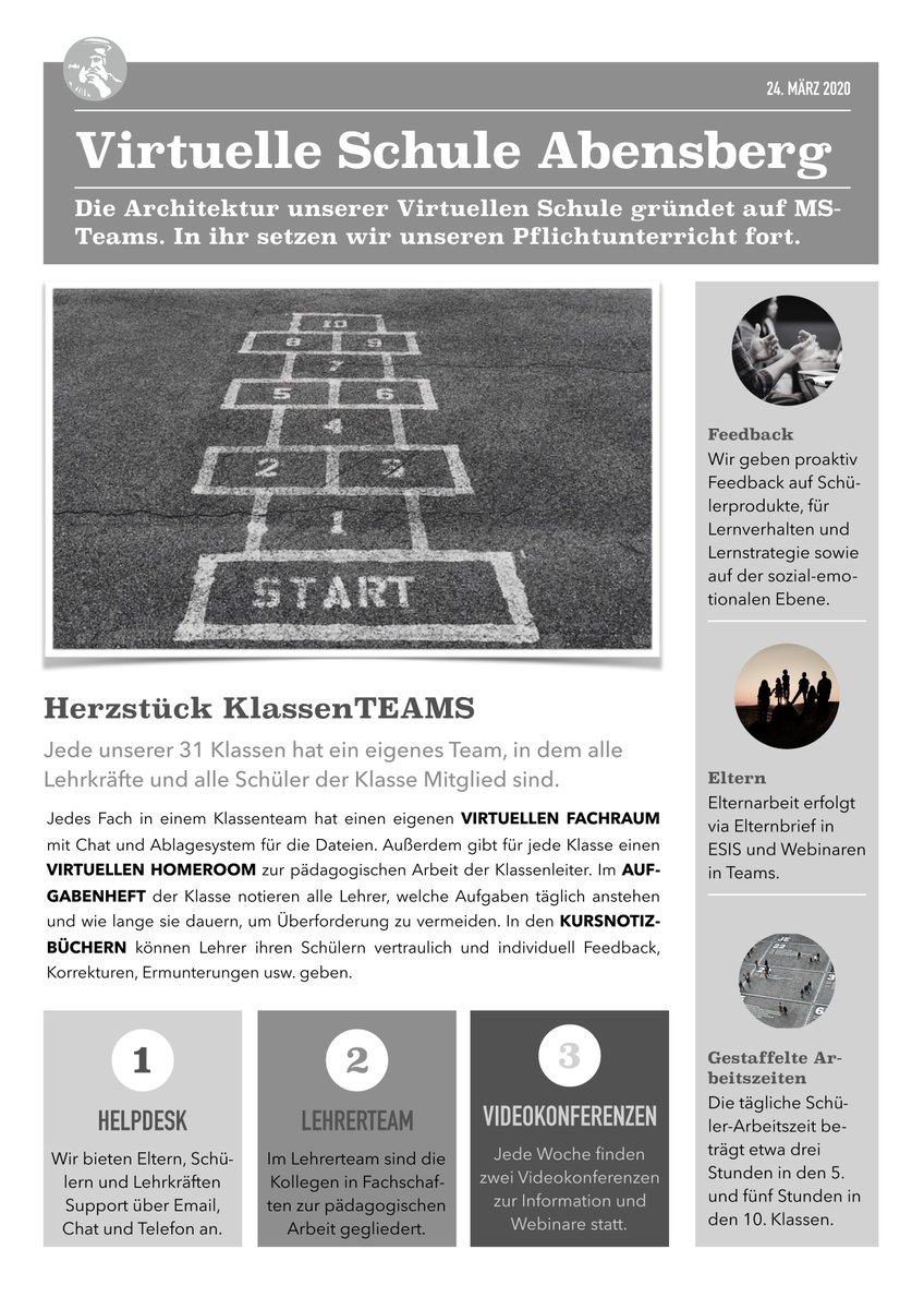 So viele Anregungen und Inspirationen durch den Diskurs hier auf Twitter für #HomeSchooling #DigitaleBildung #zuhauselernen! Vielen Dank an alle #BayernEdu #twitterlehrerzimmer #EduPnx. Anbei die Architektur unserer virtuelleschuleabensberg.com  #schulschließungen