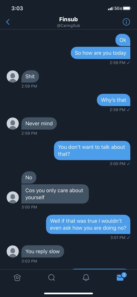 GoddessNicoleee's tweet photo. Here to put this fake sub on blast LMAO donโt come in my DMโs telling me I reply slow when it has been less than a minute. ๐๐ผ example of what not to do #findom #findomfail #findomsub https://t.co/KCrxrDfo5L