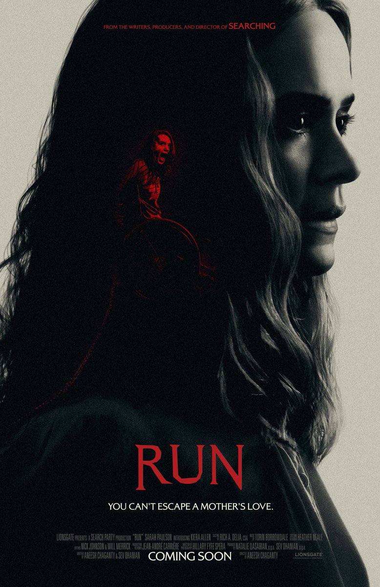 ‘Run’ - Coming soon to theaters.

Director: Aneesh Chaganty
DP: Hillary Spera
Colorist: EFILM’s Mitch Paulson
Studio: Lionsgate

#EFILM #RunFilm #PostProduction #ColorGrading