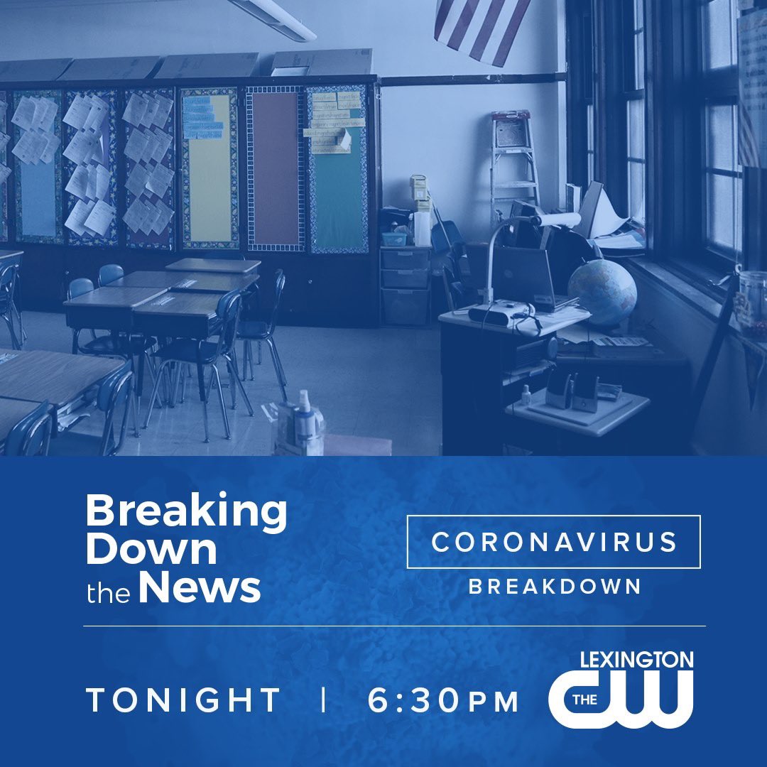 What is the new routine for teachers instructing from home? What different ways are they reaching out to their students? Tonight at 6:30 on CW Lexington our "Coronavirus Breakdown" focuses on a West Jessamine County teacher. A live conversation from her home.