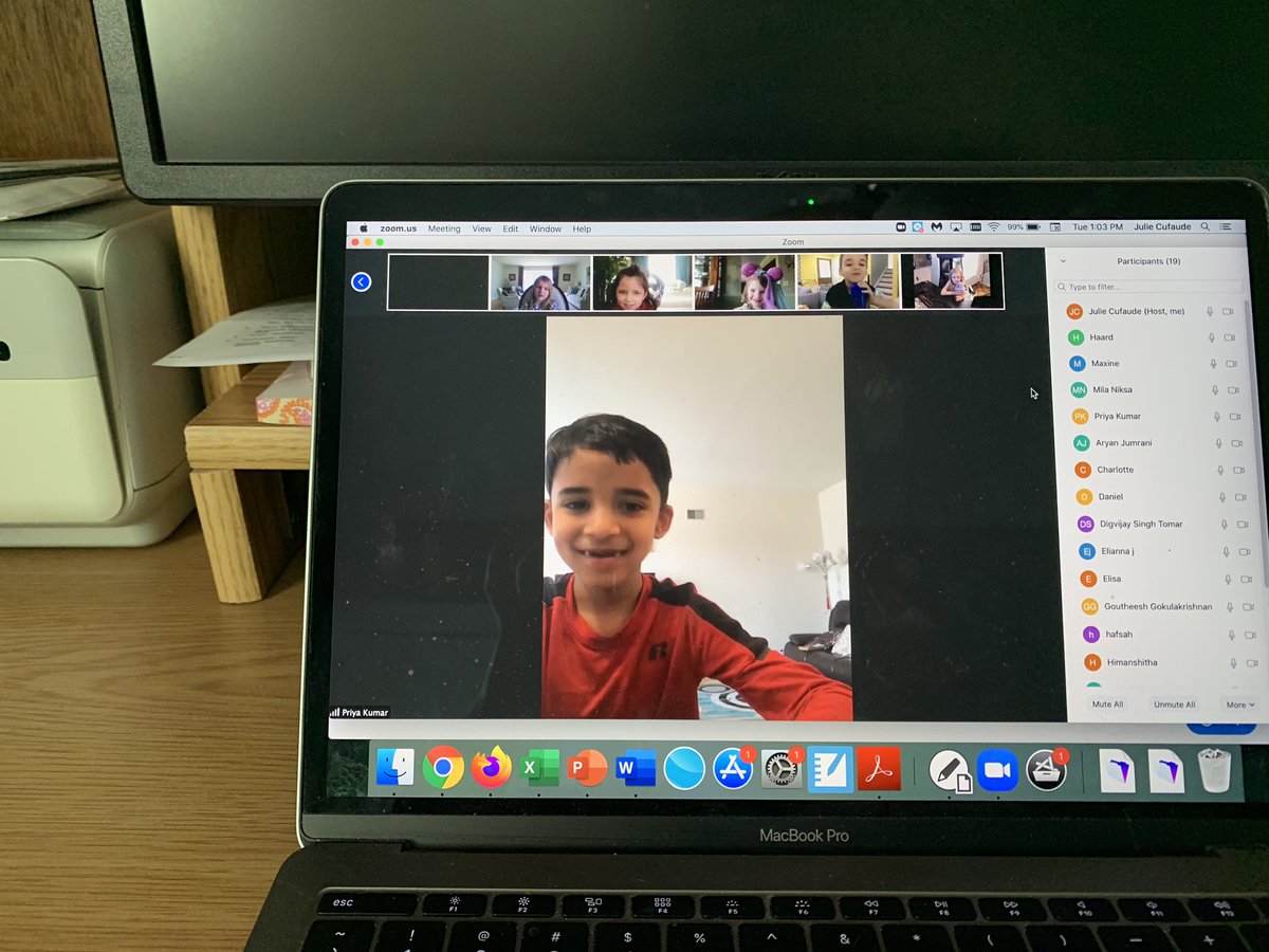 Zooming with the Kindergartners this afternoon. They were so excited to see their friends! <a href="/ArborViewSchool/">Arbor View School</a>