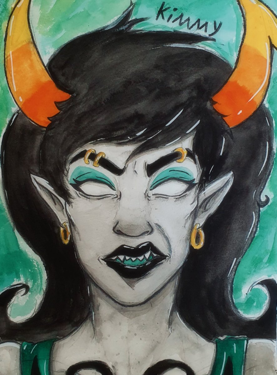 lukimarts's tweet photo. 8° dia de quarentena :
Desenhei a Porrim
#porrimmaryam #Homestuck #art #watercolor #alphatroll https://t.co/dFuim2ltLL