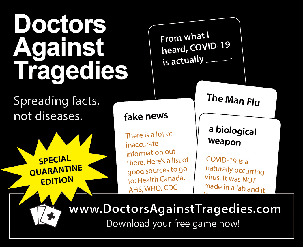 DATragedies's tweet photo. Need a little humor during these dark times? Download our "Special Quarantine Edition" for free! Learn about COVID-19 and other infectious diseases. Please help us share facts and not disease. Please RT. https://t.co/Z2z1KE0oms #covid19 #COVIDCanada @globalnews @CTVNews @CBCNews https://t.co/LVDfcgxDGb