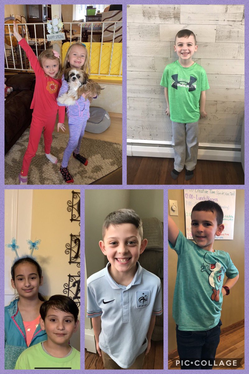MrsJCuthbertson's tweet photo. Virtual Spirit Week Day 2 - Spring Color Day 🦋🌈☀️🌸 #22tigers https://t.co/gWmUhDblvn