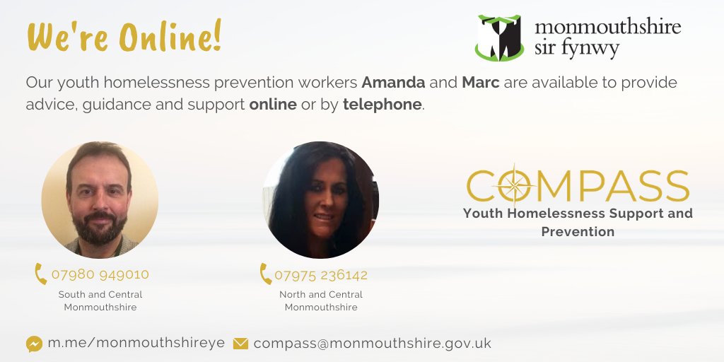 MCC_EES's tweet photo. All of the contacts you'll need to stay in touch with our brilliant delivery teams! They'll be back online tomorrow to provide advice, guidance and support. @MonmouthshireCC #inspire2achieve #inspire2work #compass #communitiesforworkplus #skillsatwork https://t.co/4IJAHsjAB5