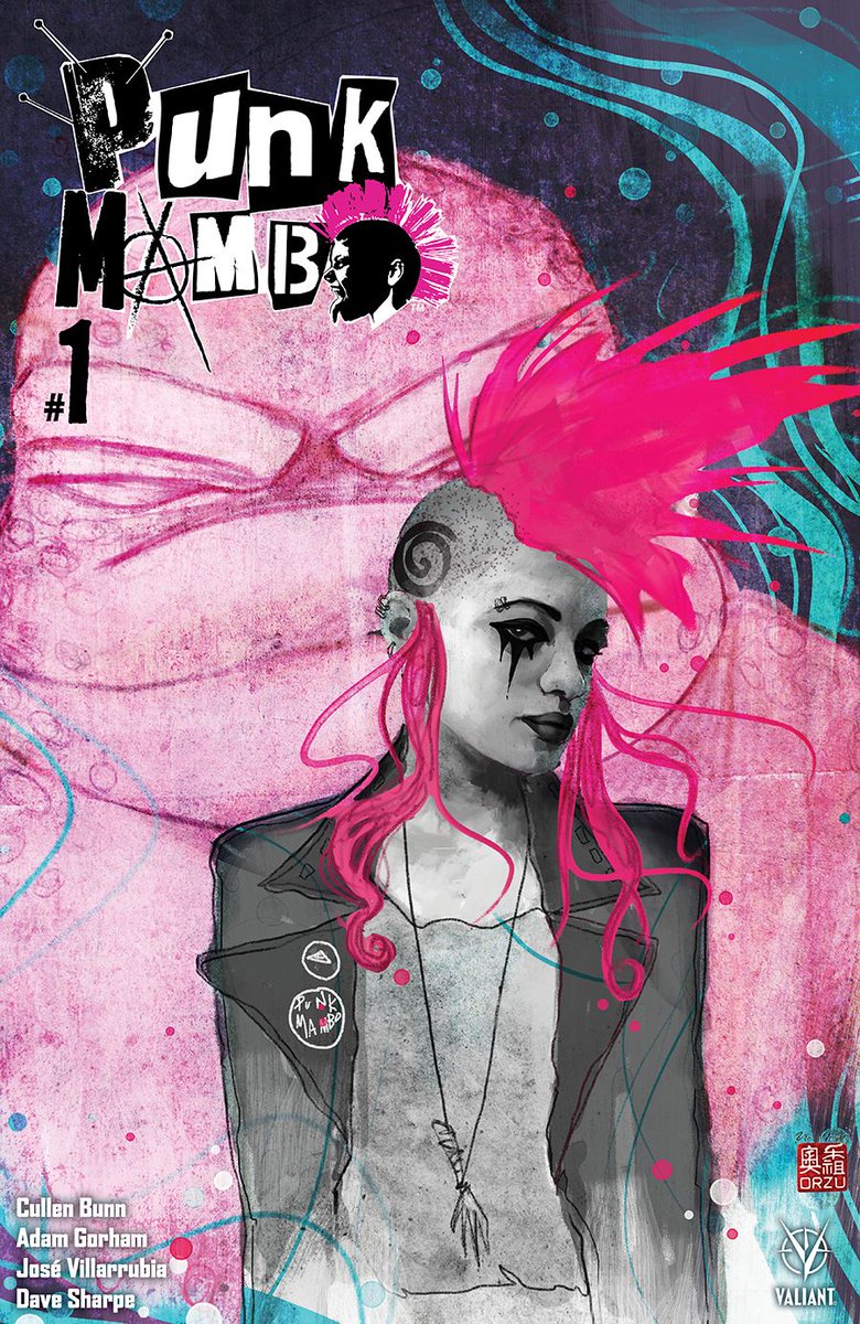 Today's free comic download: PUNK MAMBO #1 by  @cullenbunn &  @AdamTGorham! https://bit.ly/PunkMambo1PDF Read if you like: creepy monsters, pink mohawks, powerful gods, swamps, cannibals, romance(ish), badass ladies, magic but also punching  #ComicsAndQuarantine  #StayValiant