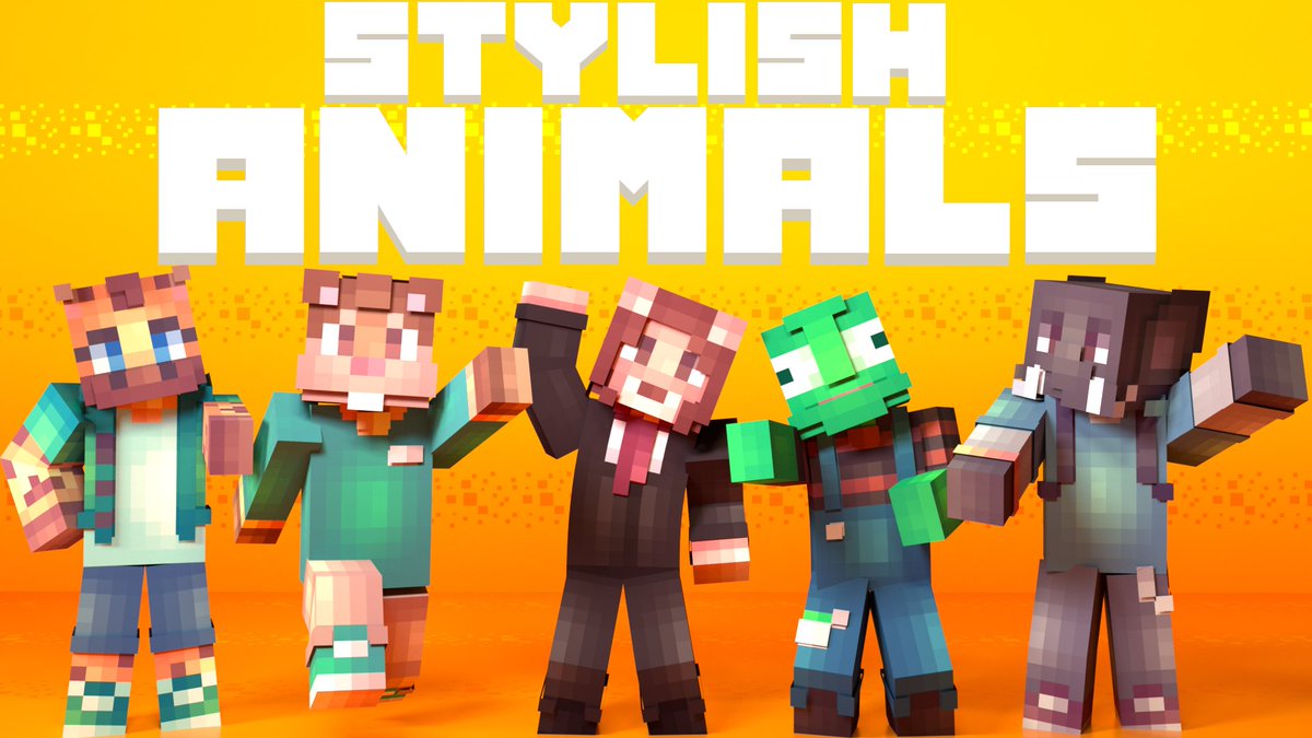 NorvaleMC's tweet photo. We released a new skin pack called Stylish Animals today. Check it out! 
https://t.co/zjWE8Mm2NS https://t.co/AqGq03bBnY