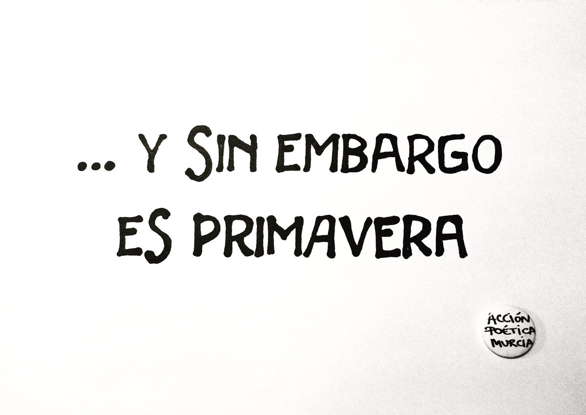 AP_Murcia's tweet photo. Desde Acción Poética Murcia os enviamos pintadas que hacemos en casa. ¡Mucho ánimo!

#quedateencasa #yomequedoencasa #accionpoetica #accionpoeticamurcia #murcia #sinpoesianohayciudad #juntospodemos https://t.co/U7pXG7FIk4