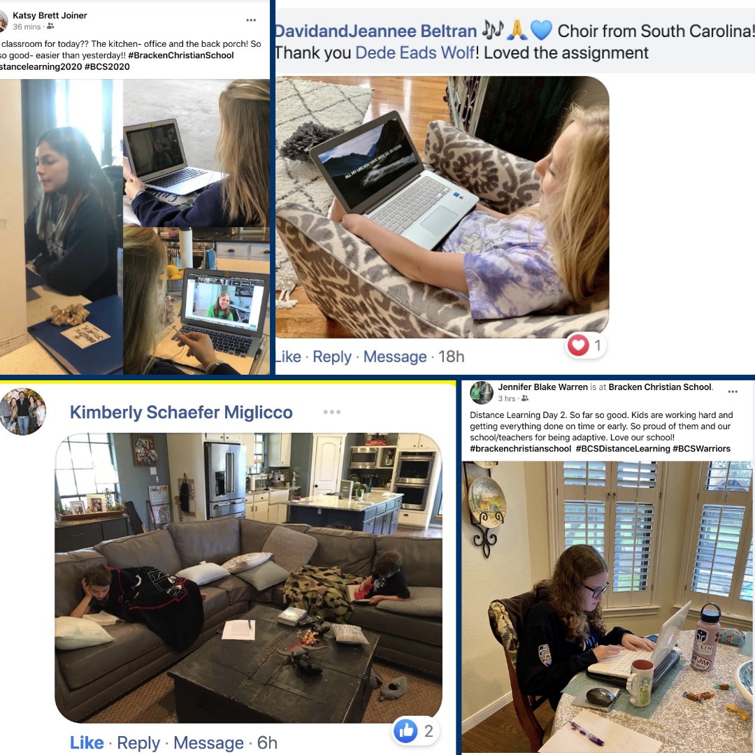 BCSWarriors1's tweet photo. We see you learning! Keep up the good work Teachers- Parents and Students! Don't forget to tag @brackenchristianschool when you post so we can share the unique location you are using to #learn! TOGETHER we will get through it! #BCS2020 #BCSdistancelearning #BrackenChristianSchool https://t.co/z3uXsYHW2h