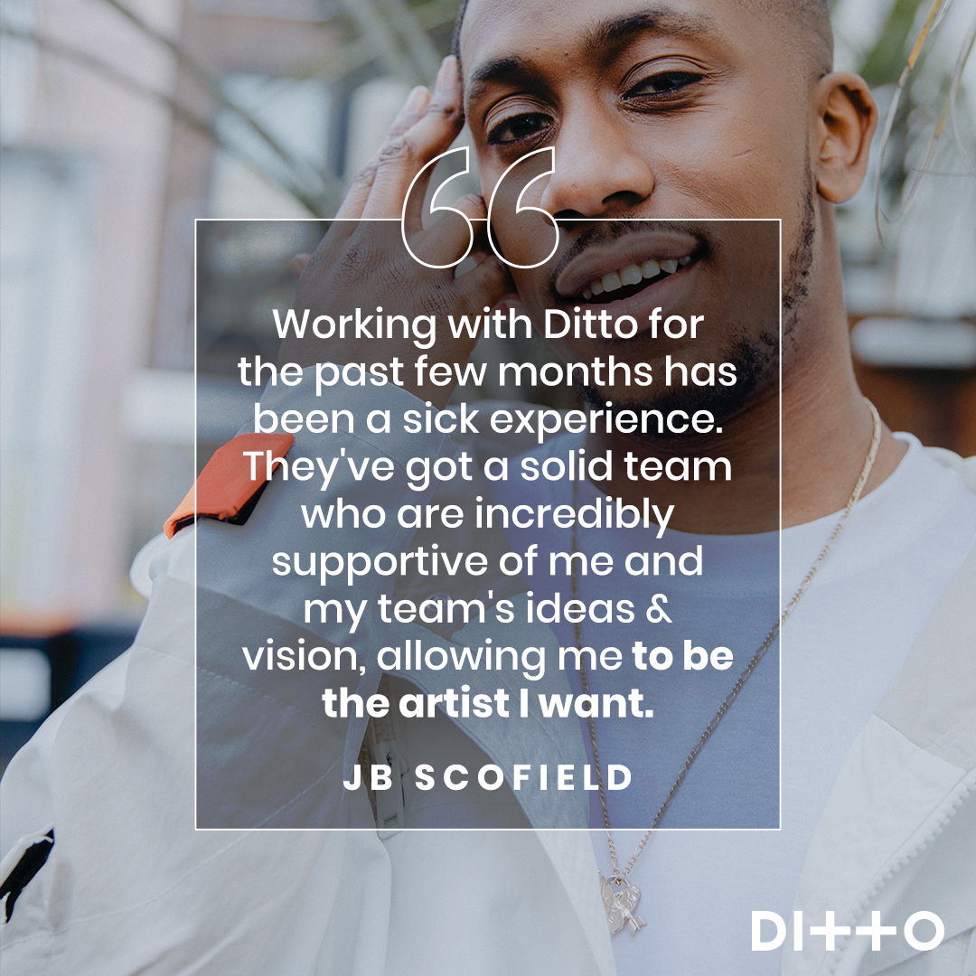 Dittomusic's tweet photo. This is why we do it! Thank you for the kind words rising star @jbscofield_  🚀

Pre-save #LIT coming out this Friday here 🔥https://t.co/gGBN2GURjs

 #DittoMusic #DittoPlus https://t.co/sOjYpr1add