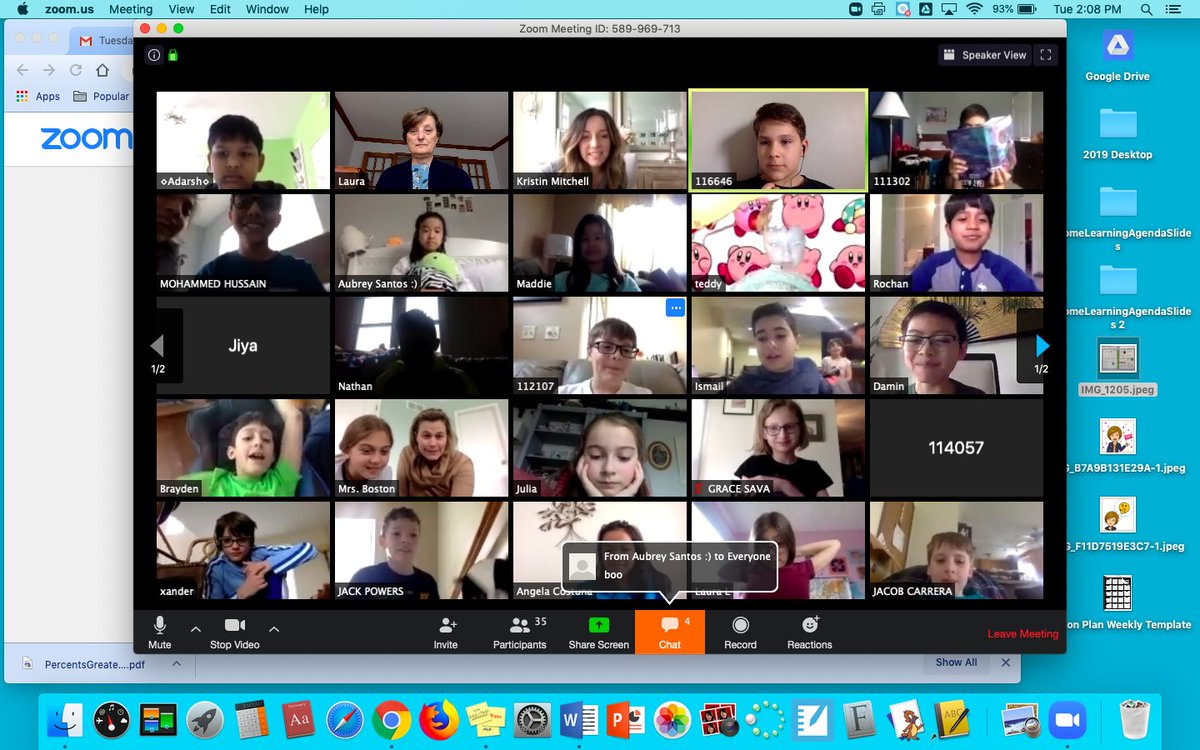 MagnetClass's tweet image. So happy to connect with this energetic group of learners. We shared how we are keeping busy and how our lessons are going. Thank you @zoom_us for helping us connect!
@RoyDeShane93 @CCSD93 #AllInThisTogether #remotelearning