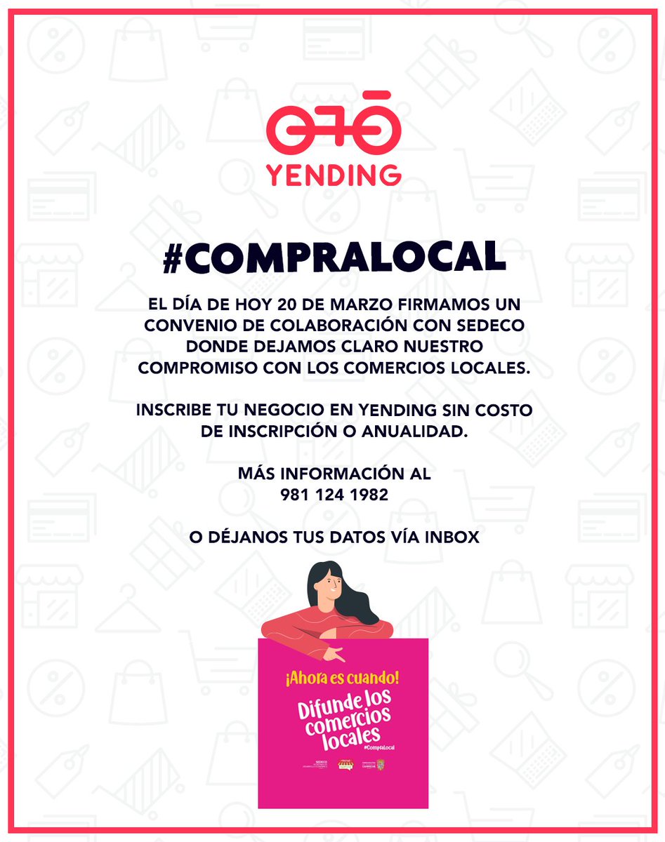 YendingMX's tweet photo. ¡Tú también puedes estar en Yending! 📲
#CompraLocal #Campeche https://t.co/QGgirrqReY