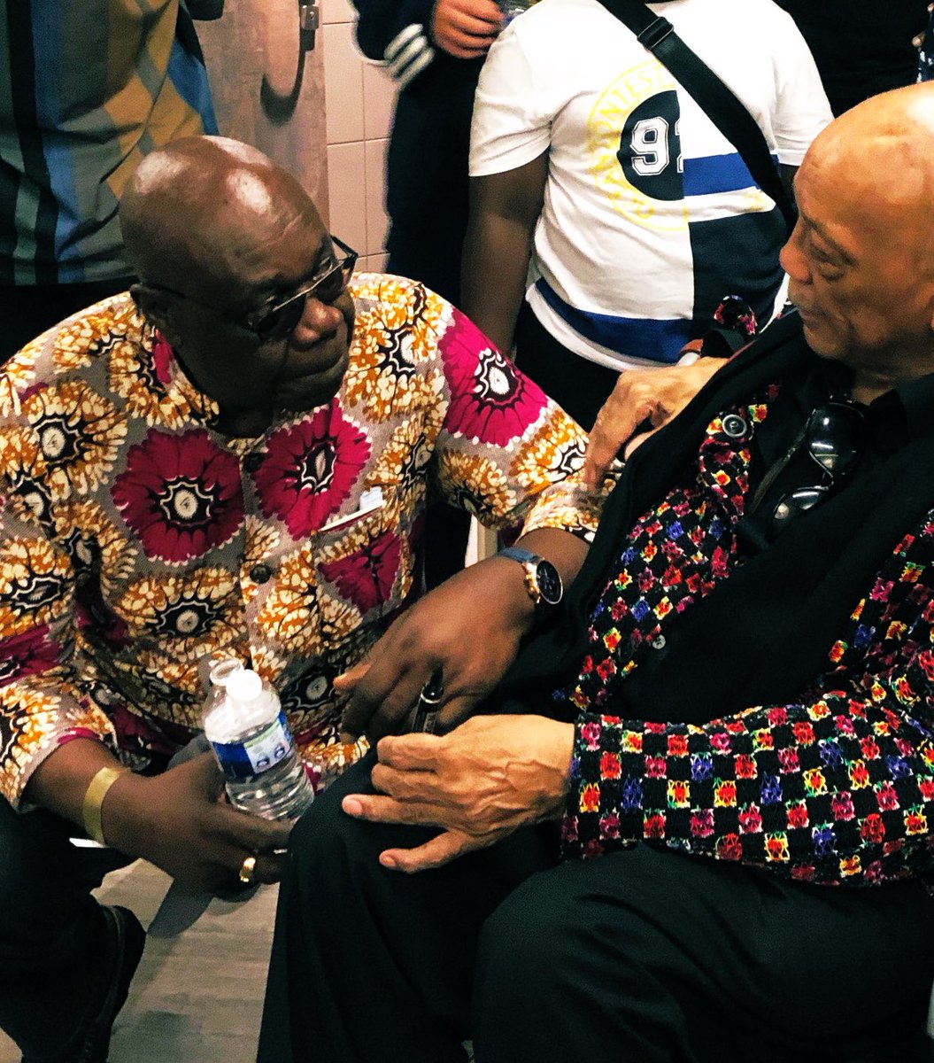 QuincyDJones's tweet photo. I first crossed paths w/ the great Manu Dibango in Paris back in the 50’s &amp; had the great honor of seeing him 1 last time this past summer when he came backstage after my concert (also in Paris)…His contributions to music as we know it today are unparalleled, &amp;... https://t.co/05dgPVkS3o