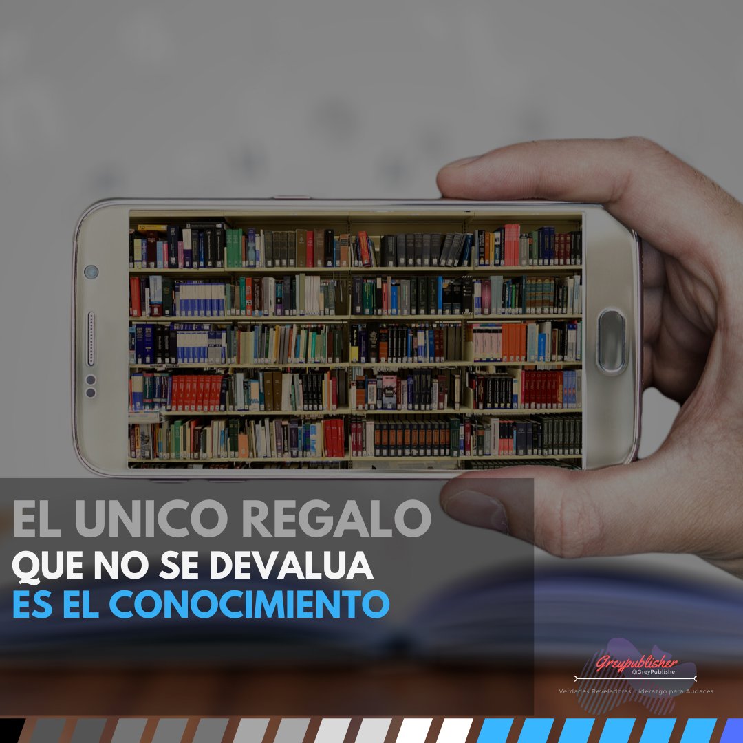 GreyPublisher's tweet image. El conocimiento da Oportunidades, Tranquilidad y Vision.
También a resolver Problemas