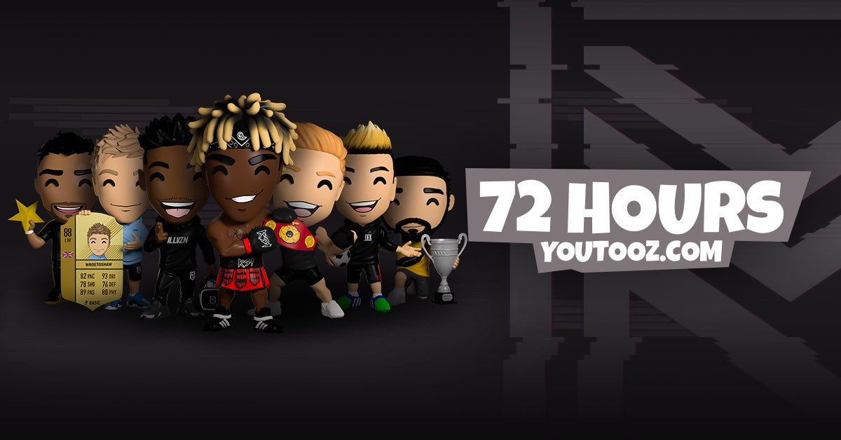 Sidemen's tweet photo. 72 HOURS until the Sidemen x @youtooz collectibles drop! 

🗓 Friday 27th March // 🕗 8PM GMT https://t.co/xdfgwL8iKu