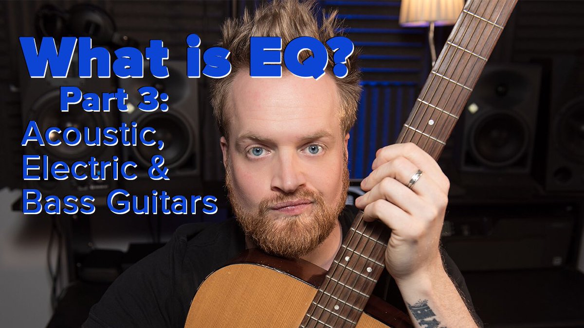 New Video out now to help you get started mixing music in your #HomeStudio.

WHAT IS EQ? Getting Started Part 3: Acoustic, Electric, & Bass Guitars. youtu.be/g5pjZAF6XTU

#musicproduction #mixingguitars #musictutorials #acousticguitar #electricguitar #bassguitar #guitars