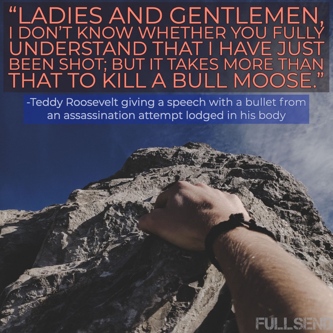 If Teddy Roosevelt could finish a speech after he was shot, we can get through this #coronavirus war together. 

#wordsofwisdom #quoteoftheday #covid19 #olympics