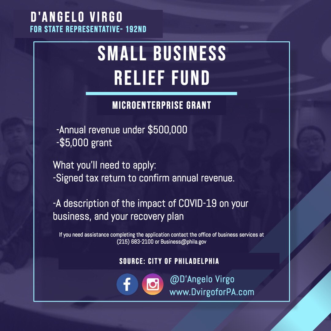 DAngeloVirgo192's tweet photo. Has your small business been affected by COVID-19. Check out the information and see if you qualify for relief. #ONEof192 https://t.co/5EJRzHpgmN